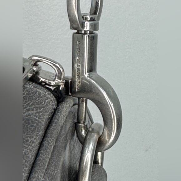 Treasure & Bond Gray Leather Barrel Cylinder Bag – Rare - Picture 8 of 9